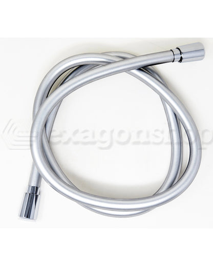 Flessibile doccetta antitorsione 150 cm doppio cono in pvc silver Smart
