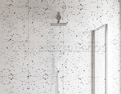 Set soffione doccia 30x30 quadro Smart braccio 30 cm e doccetta cromo