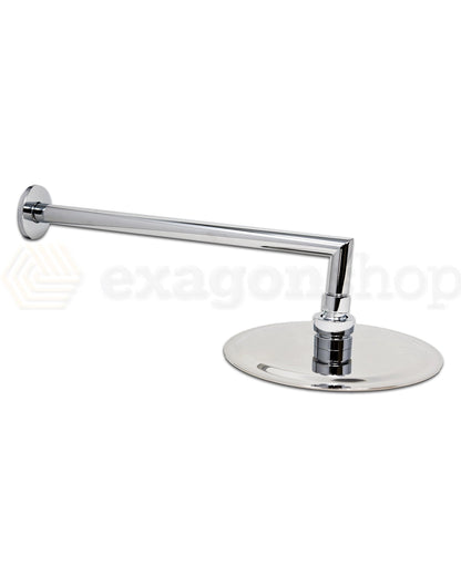 Set soffione doccia 20 cm tondo slim Smart con doccetta cromo