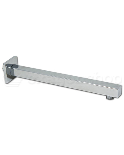 Set soffione doccia 30x30 slim Smart quadro braccio 33 cm e doccetta cromo