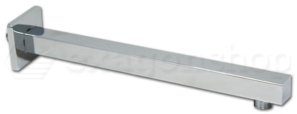 Set soffione 30x30 slim miscelatore doccia incasso 2 vie braccio 33 cm e doccetta cromo Smart