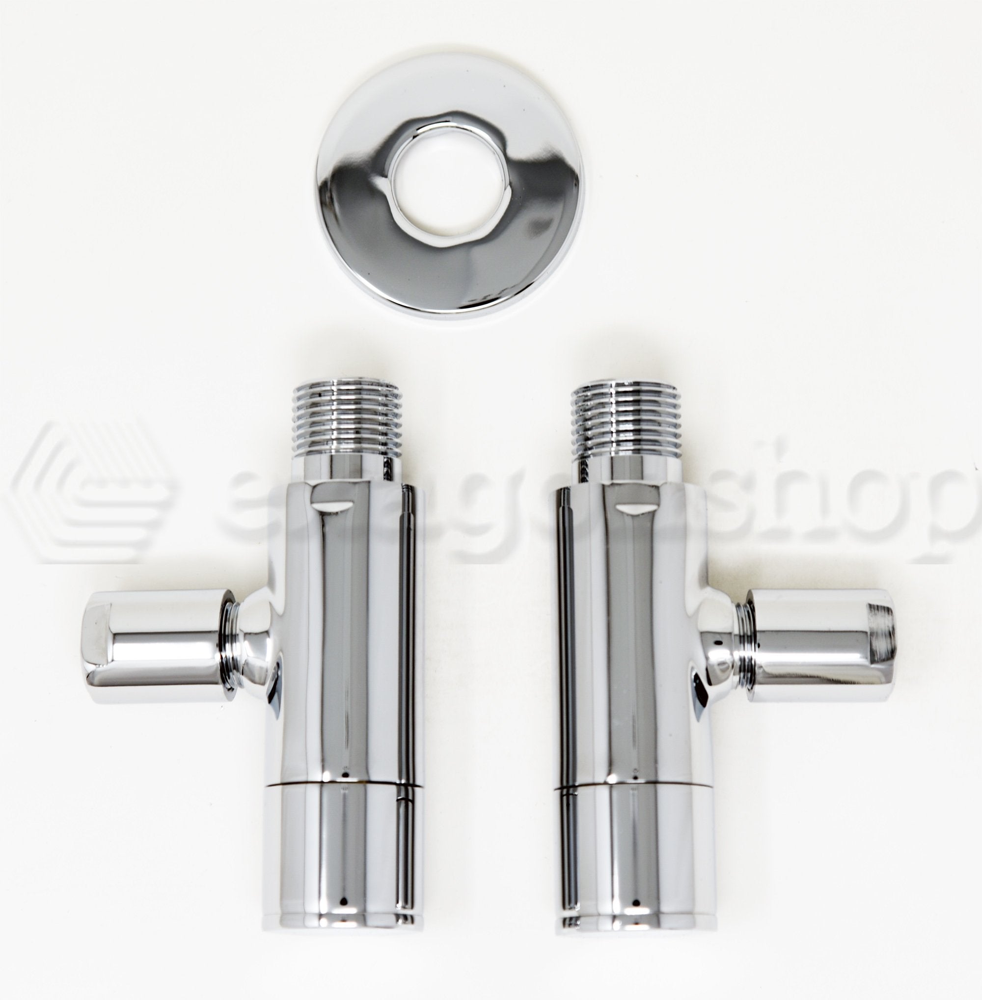 Coppia rubinetti sottolavabo con filtro 1/2 in ottone cromato Smart