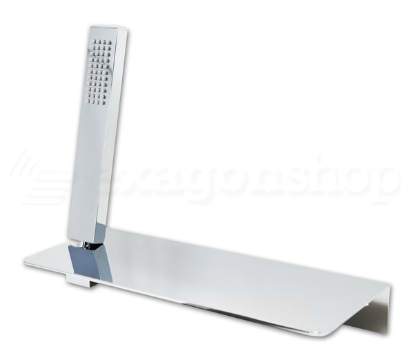 Set Doccetta Smart con Ripiano Portasapone cromo