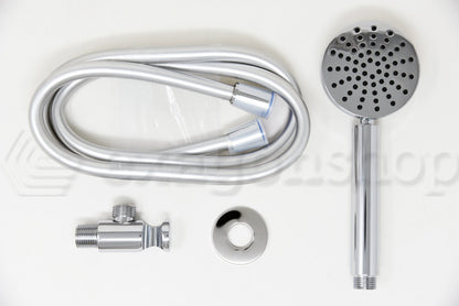 Doccetta tonda 8 cm con flessibile antitorsione 150 cm cromo Smart