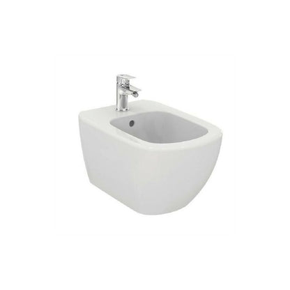 Ideal Standard Tesi Aquablade Coppia sanitari Vaso e Bidet Sospesi con Sedile rallentato Bianco europeo T354601 + T355201