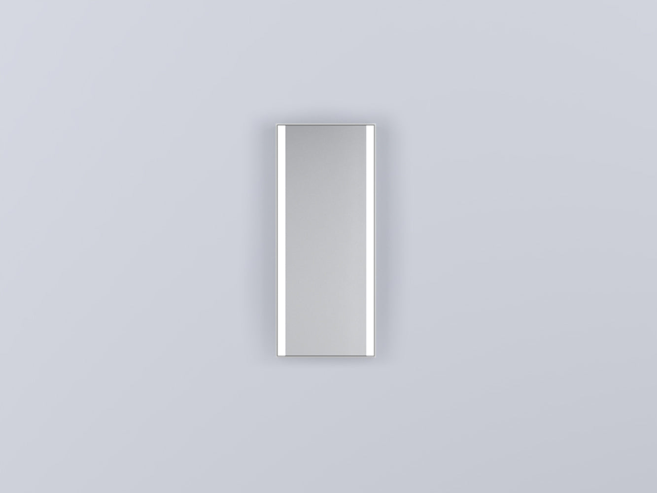Cielo Arcadia Argo Specchio 40x95 A Parete Con Luce Led E accesa in ambiente, design e diffusione della luce