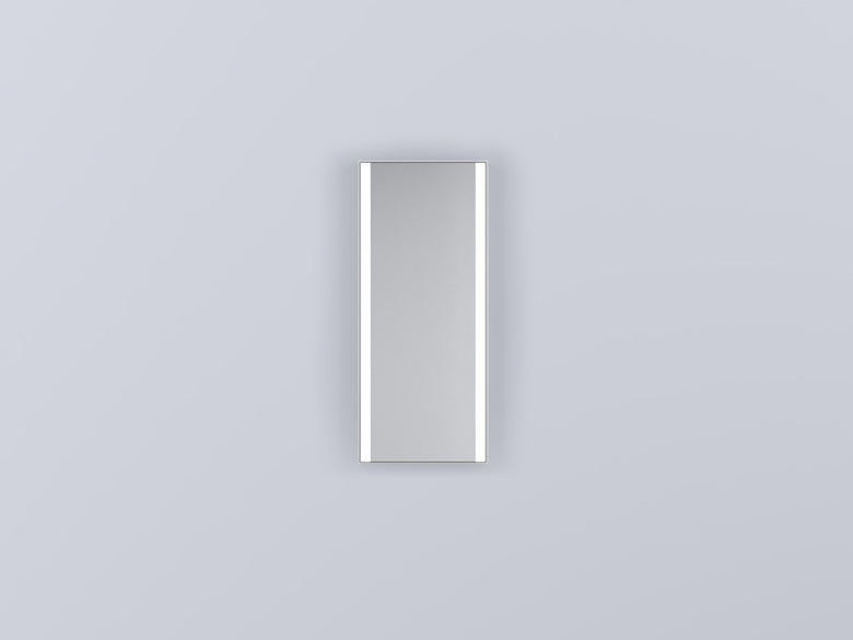 Cielo Arcadia Argo Specchio 40x95 A Parete Con Luce Led E accesa in ambiente, design e diffusione della luce