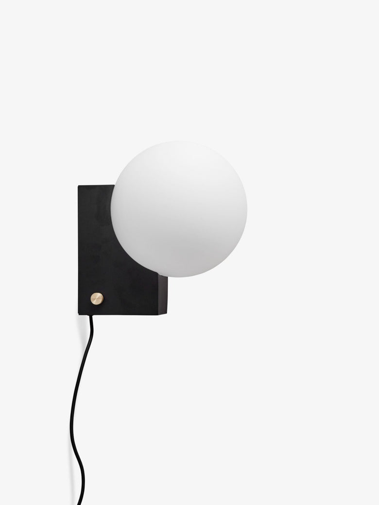 &Tradition Journey Lampada da tavolo o parete nero SHY1, particolare del diffusore luminoso