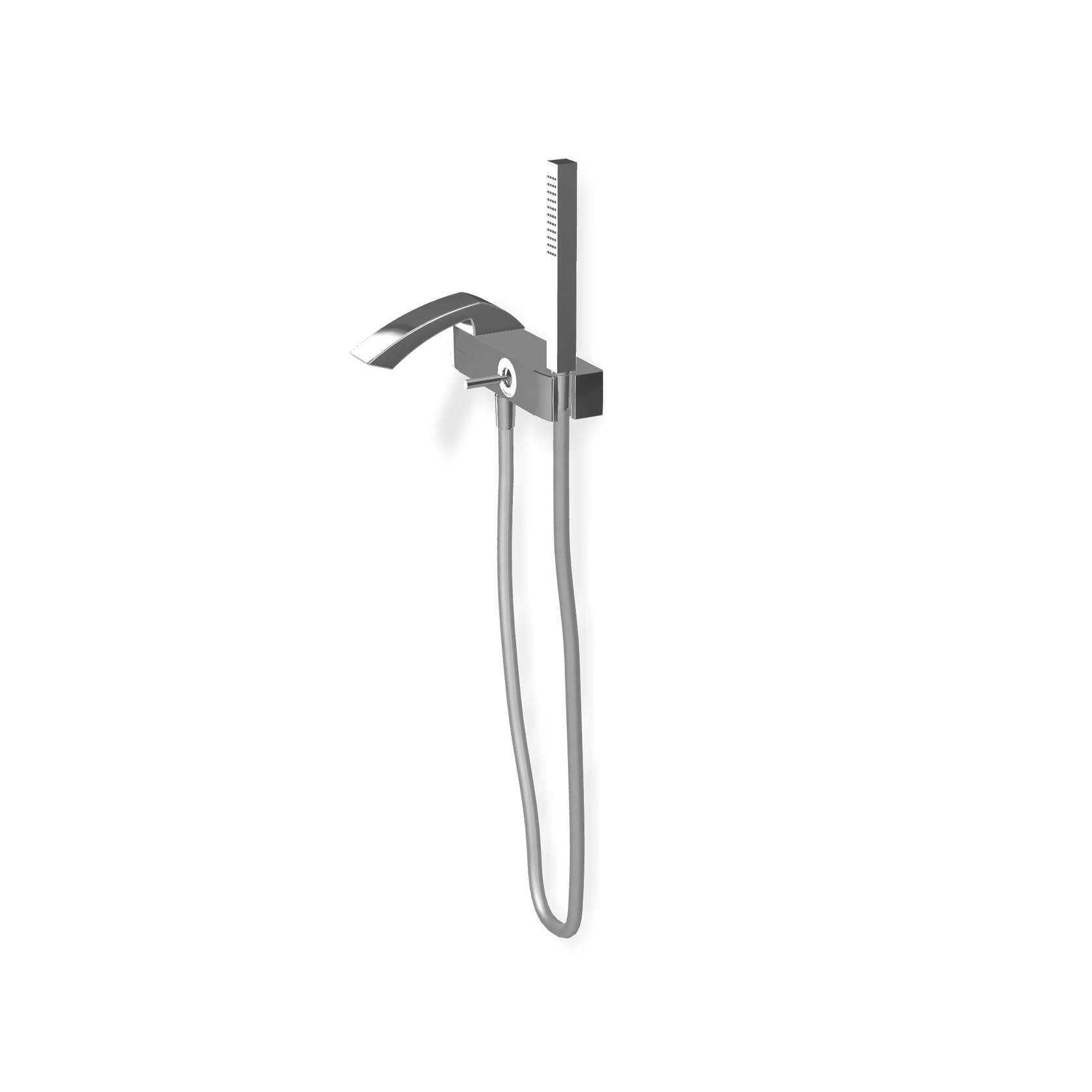 Treemme Arche IT0200CCAHZZ miscelatore monocomando esterno Cromo Lucido ambientato in box doccia con pareti in vetro...