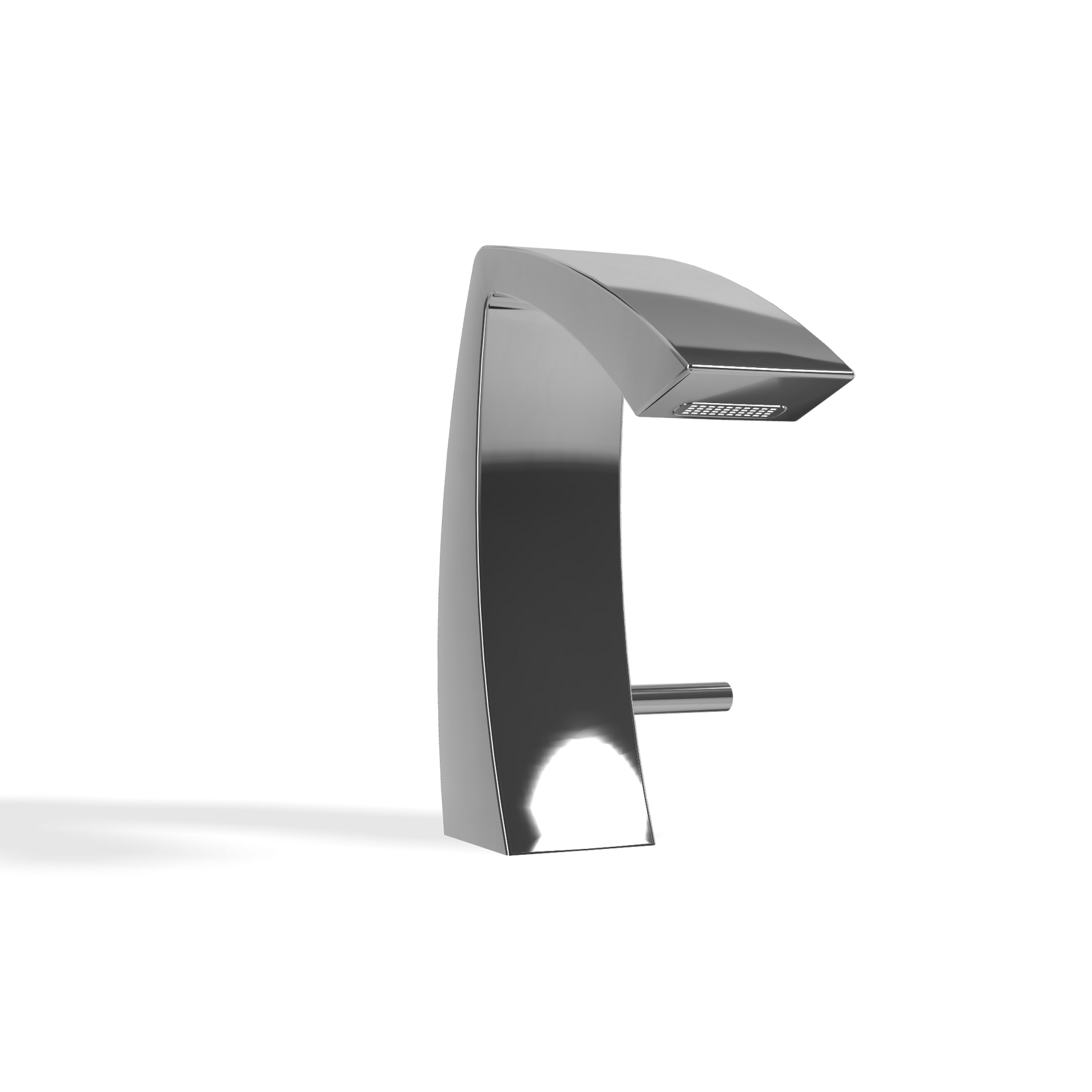 Treemme Arche IT0211CCAHZZ miscelatore lavabo 130 mm con Cromo Lucido, vista frontale su sfondo bianco - Rubinetterie Treemme