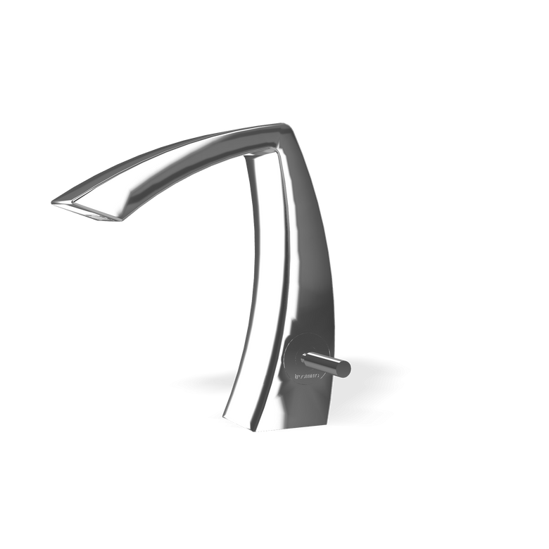 Treemme Arche IT0211CCAHZZ miscelatore lavabo 130 mm con Cromo Lucido, vista laterale del profilo e della forma...