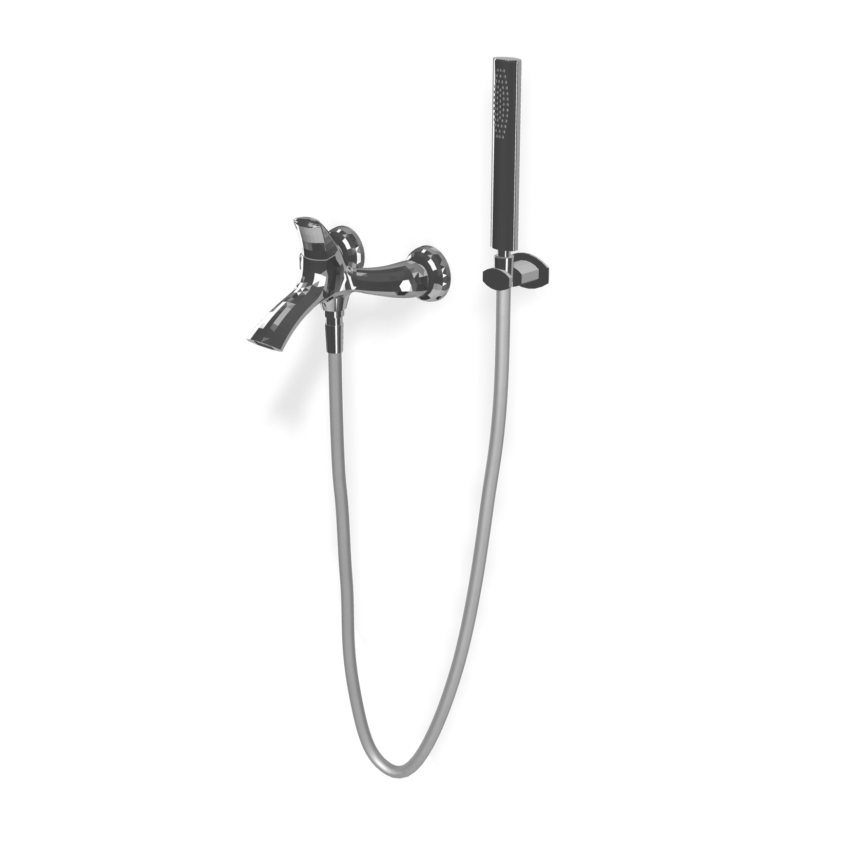 Tremme Hedò IT0900CCHEZZ miscelatore monocomando esterno Cromo Lucido ambientato in box doccia con pareti in vetro...