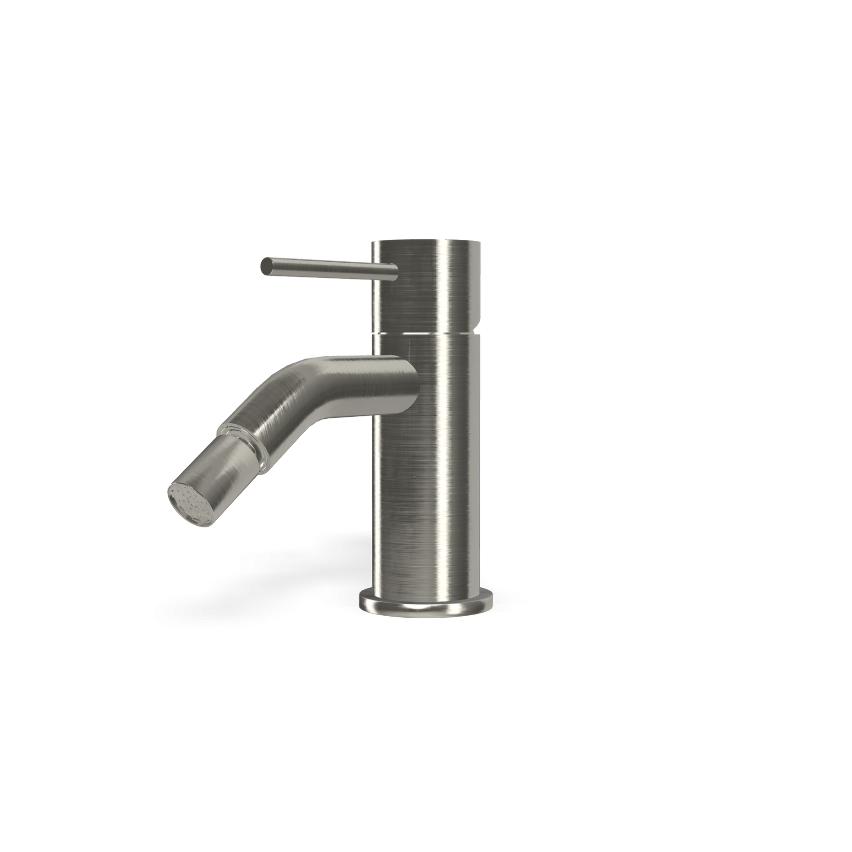 Treemme 40mm IT1322IS40ZZ miscelatore bidet inox satinato Acciaio, dettaglio ravvicinato della finitura e del marchio...