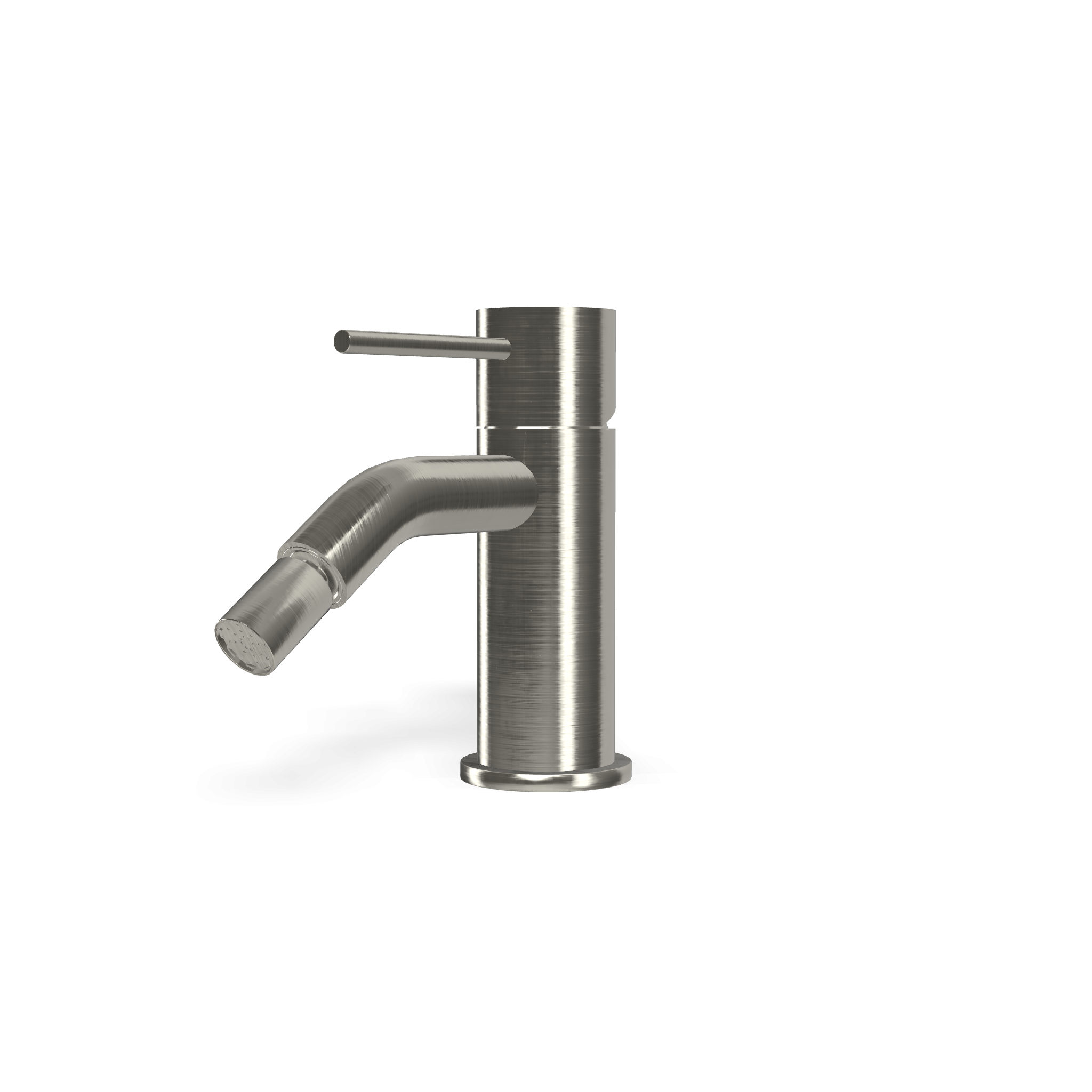 Treemme 40mm IT1322IS40ZZ miscelatore bidet inox satinato Acciaio, dettaglio ravvicinato della finitura e del marchio...
