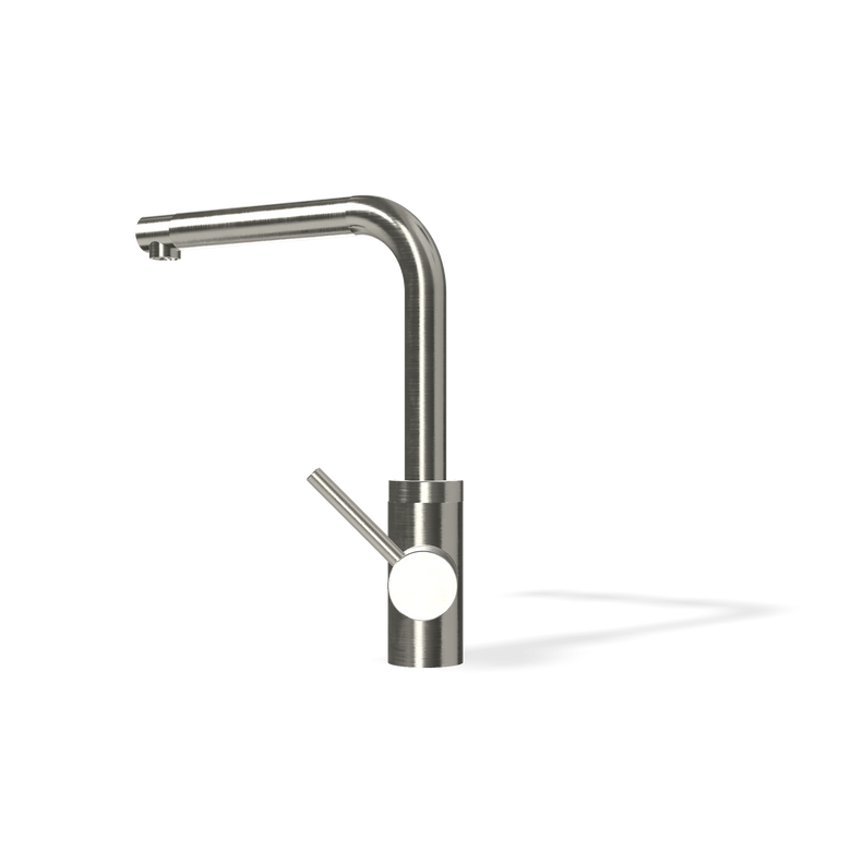 Treemme 40mm IT1334IS40ZZ miscelatore lavello cucina dritto Acciaio, dettaglio della doccetta estraibile - Rubinetterie...