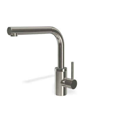 Treemme 40mm IT1343IS40ZZ miscelatore da cucina con bocca estraibile girevole inox satinato