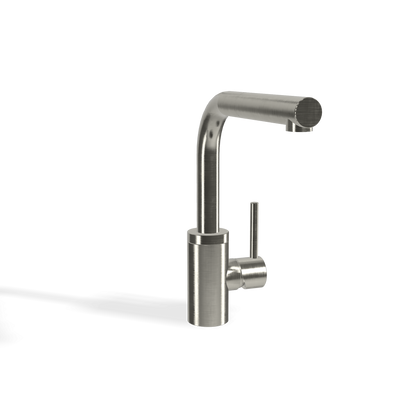 Treemme 40mm IT1343IS40ZZ miscelatore da cucina con bocca estraibile girevole inox satinato