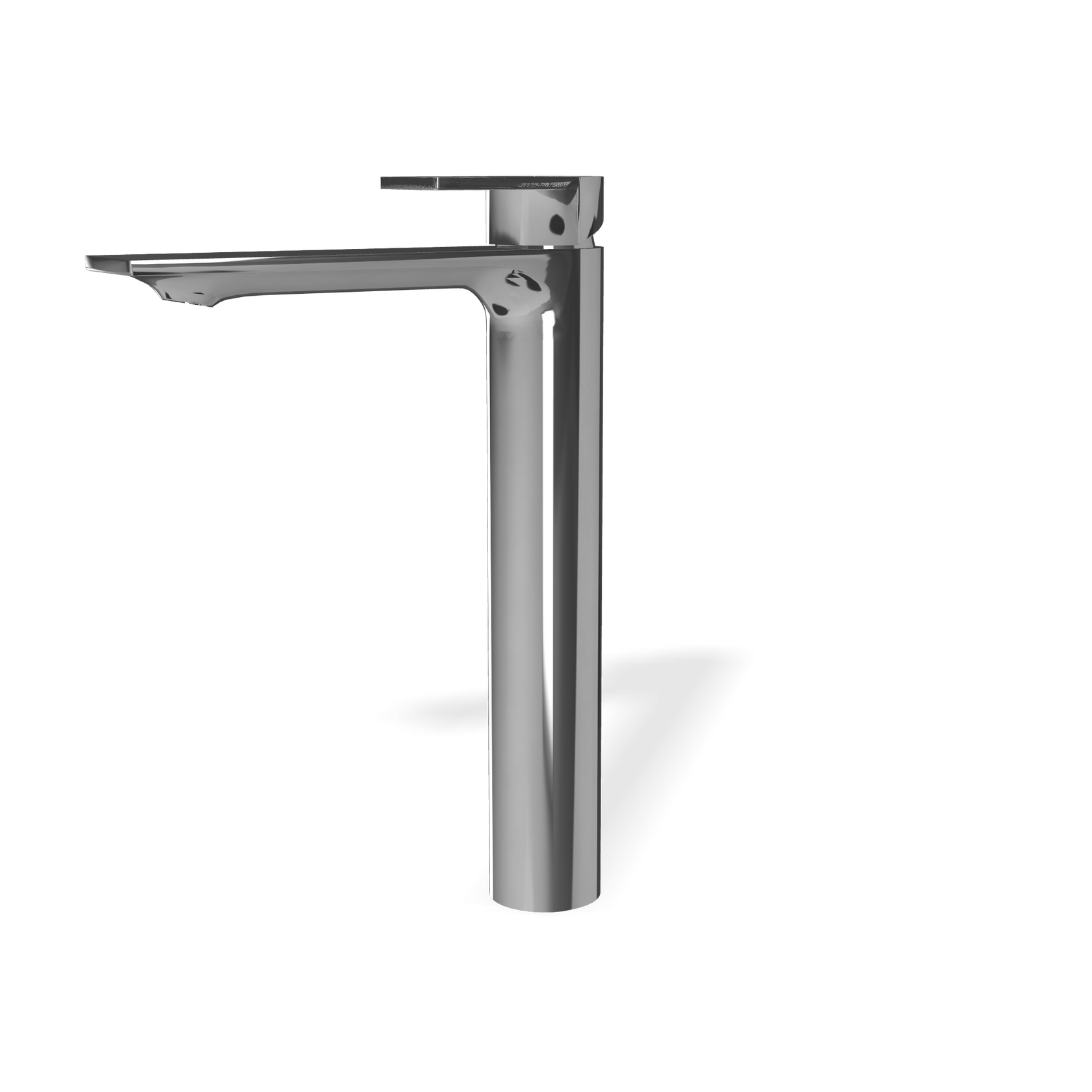 Tremmme Ran IT2218CCRNZZ miscelatore monocomando lavabo Cromo Lucido, vista frontale su sfondo bianco - Rubinetterie Treemme