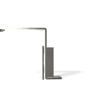 Treemme 5mm miscelatore lavabo slim 154mm monocomando inox satinato
