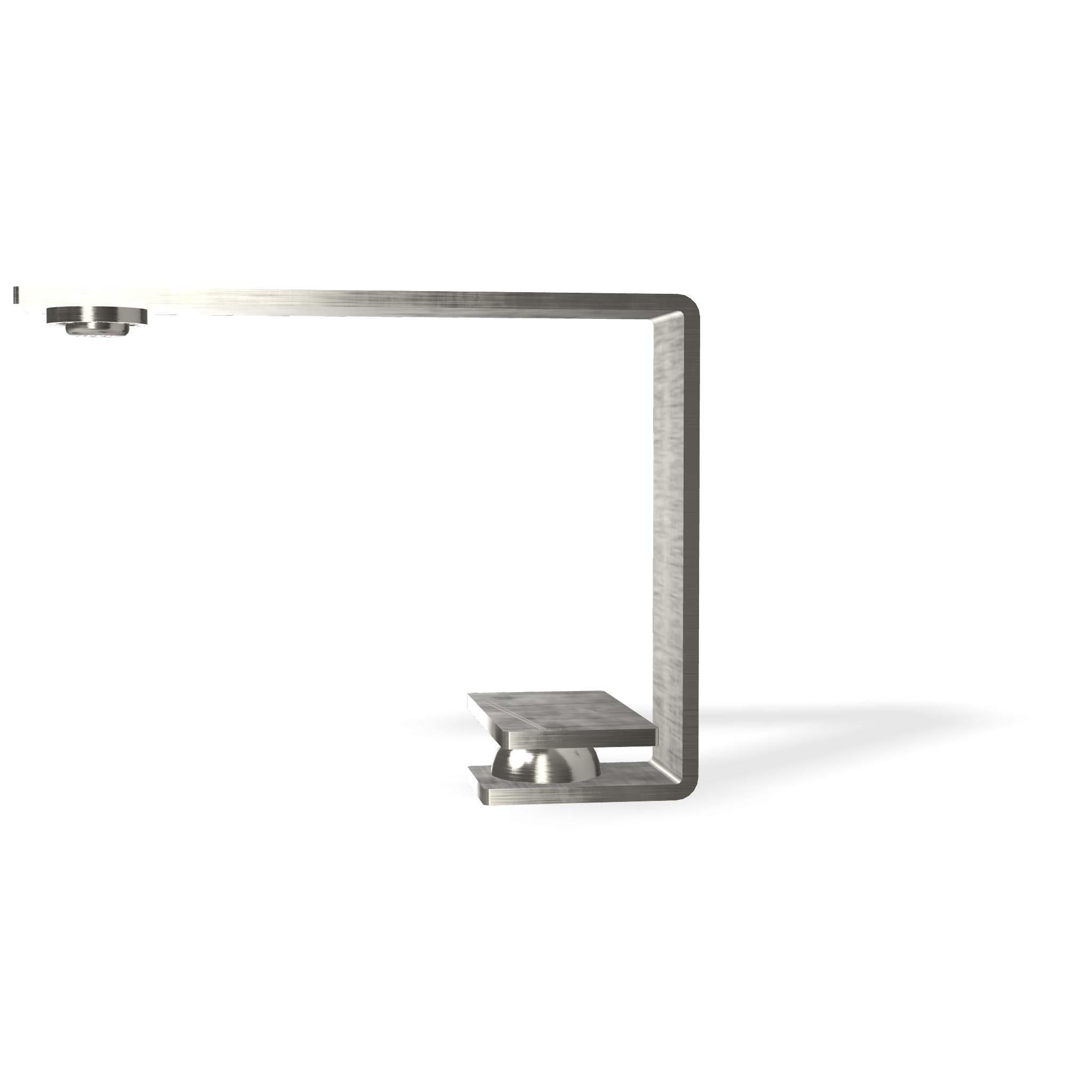 Treemme 5mm IT2811IS5MZZ miscelatore slim lavabo Acciaio, vista laterale del profilo e della forma - Rubinetterie Treemme