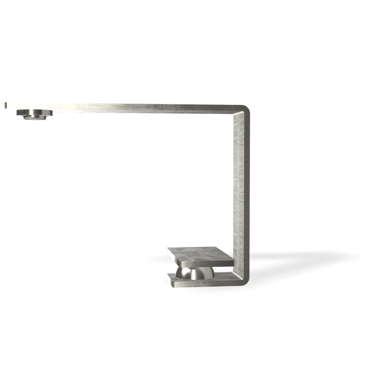 Treemme 5mm IT2811IS5MZZ miscelatore slim lavabo Acciaio, vista laterale del profilo e della forma - Rubinetterie Treemme