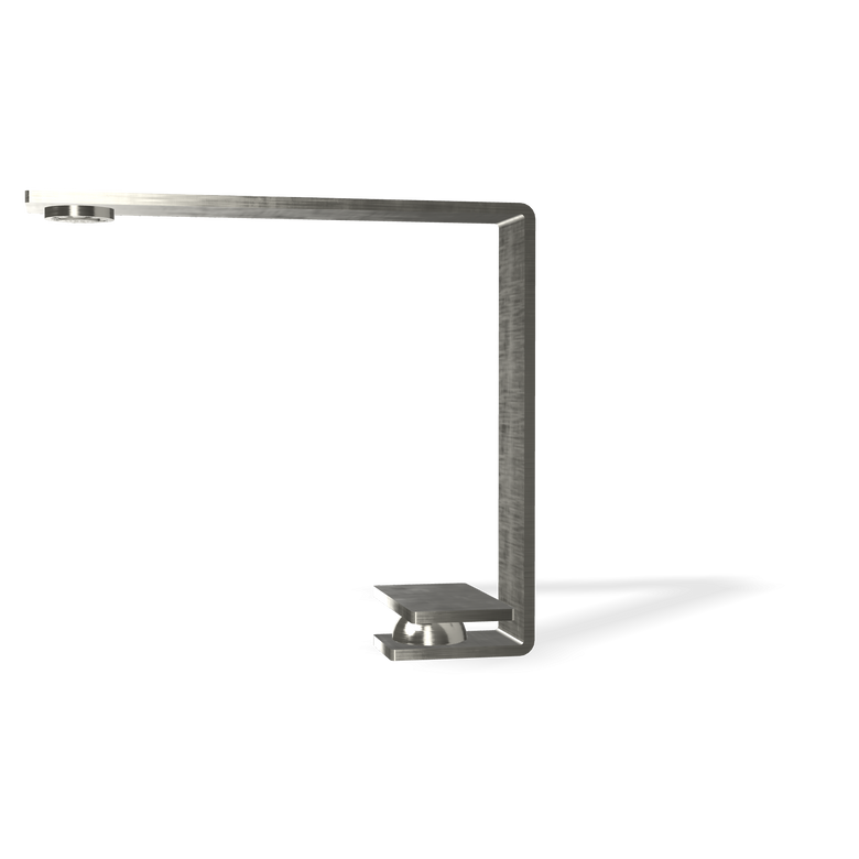 Treemme 5mm miscelatore lavabo inox satinato Acciaio, vista laterale del profilo e della forma - Rubinetterie Treemme