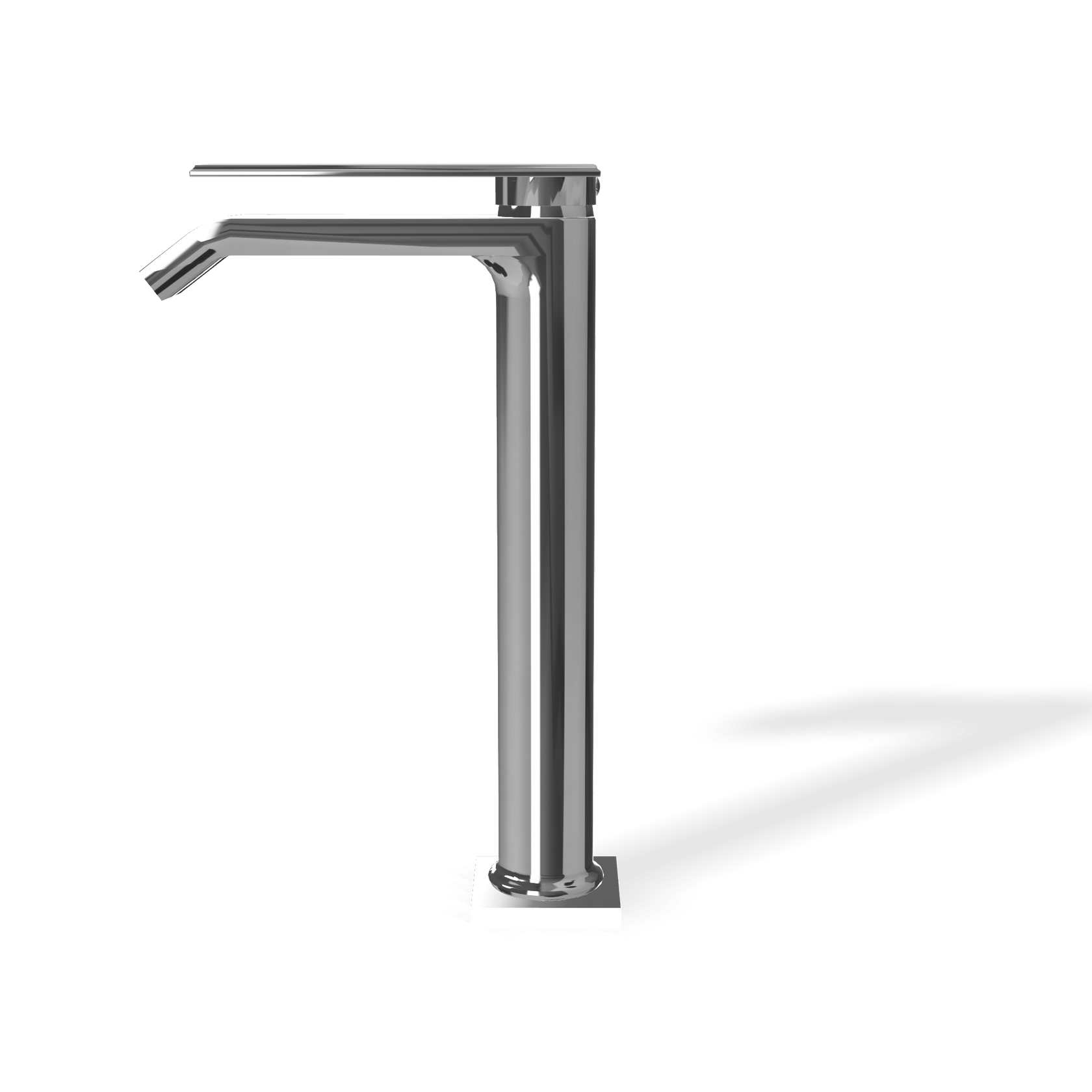 Treemme Los IT2A18CCRMZZ miscelatore lavabo alto Cromo Lucido, vista frontale su sfondo bianco - Rubinetterie Treemme