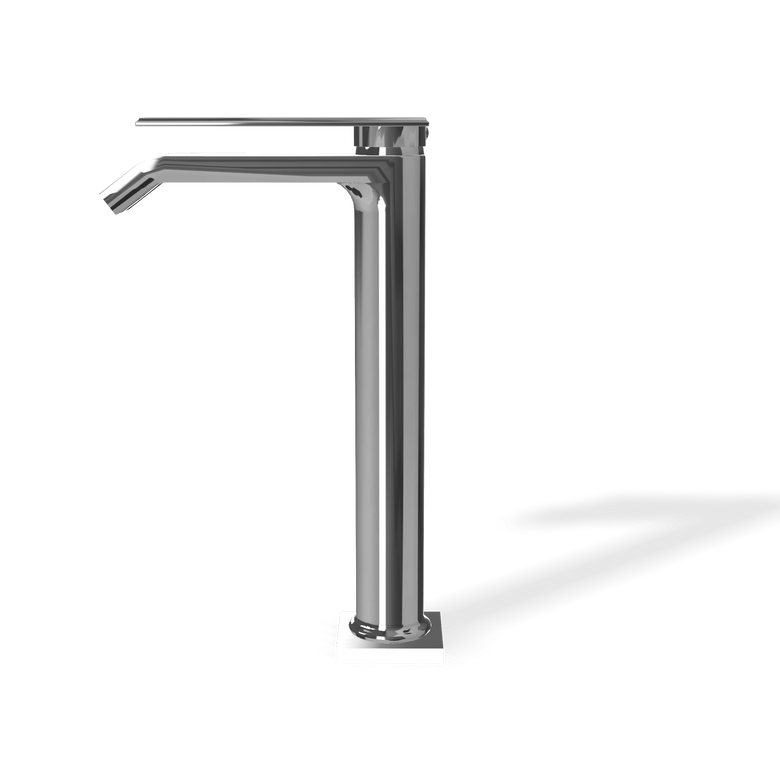 Treemme Los IT2A18CCRMZZ miscelatore lavabo alto Cromo Lucido, vista frontale su sfondo bianco - Rubinetterie Treemme
