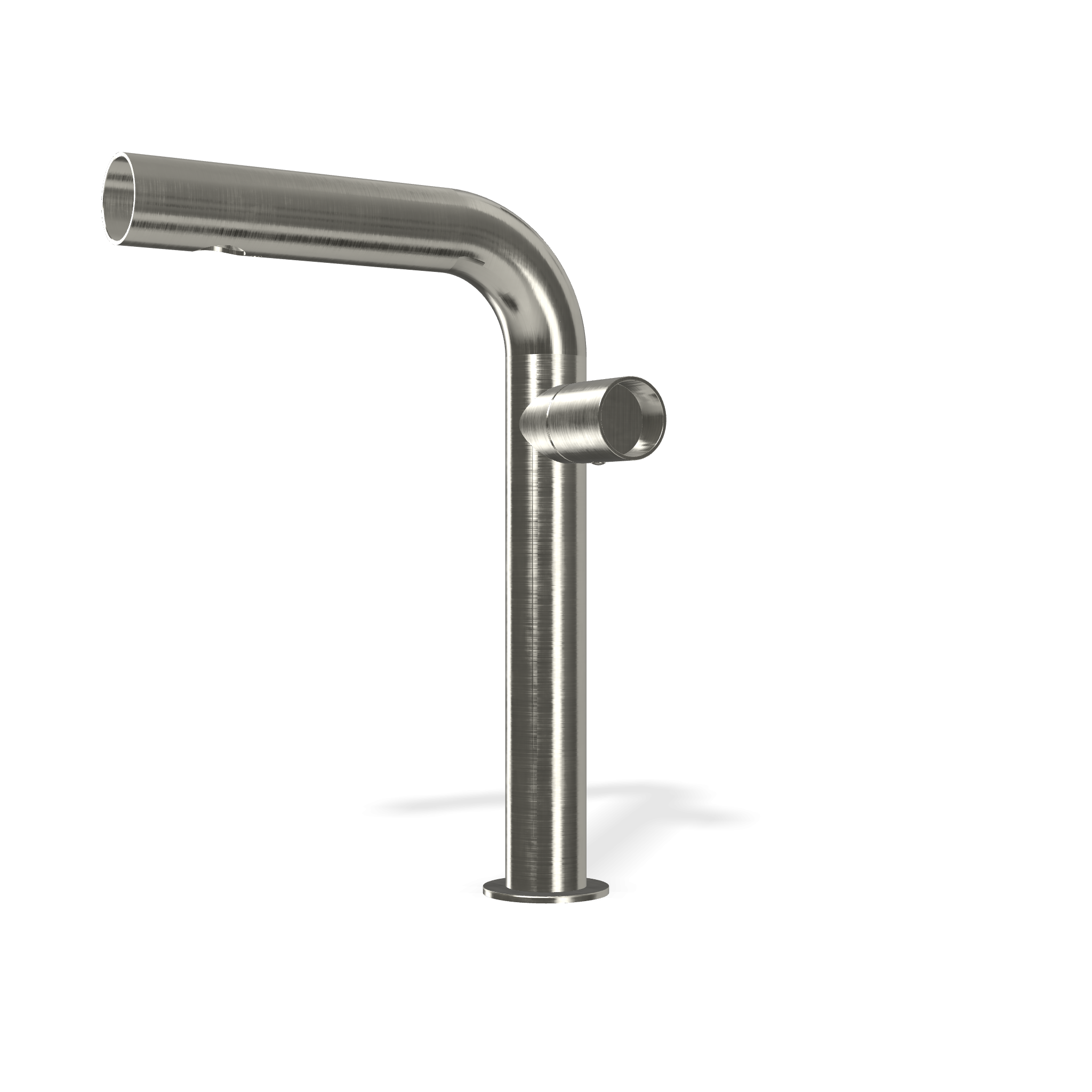 Treemme Watertube IT4A18ISWTZZ miscelatore monocomando Acciaio, vista laterale del profilo e della forma - Rubinetterie...