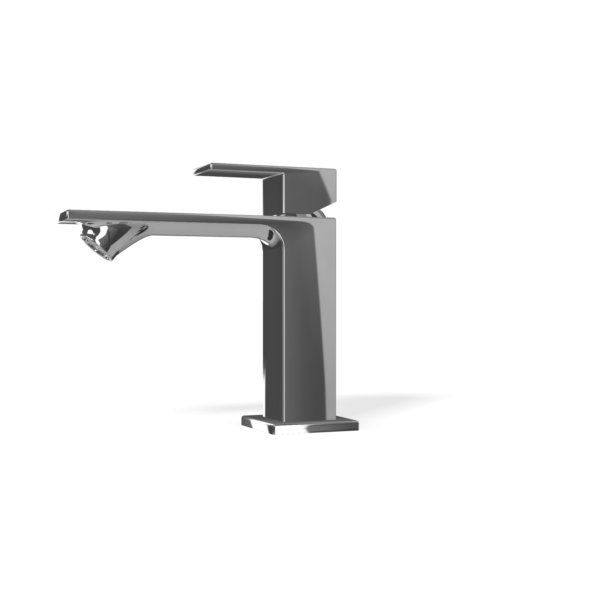 Treemme Q30 miscelatore monocomando bidet in ottone cromo Cromo Lucido, vista frontale su sfondo bianco - Rubinetterie...
