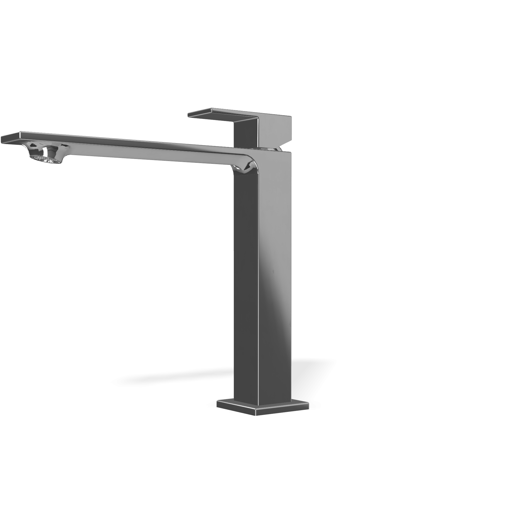 Treemme Q30 IT4B27CCQTZZ miscelatore monocomando lavabo Cromo Lucido, vista frontale su sfondo bianco - Rubinetterie Treemme