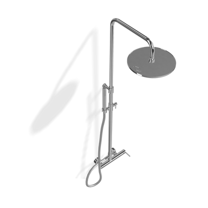 Treemme Time Time-out IT5160CCTLZZ colonna doccia con gruppo doccetta e soffione 25 cm anticalcare in ottone cromo