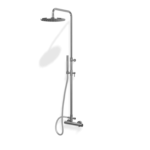 Treemme Time Time-out IT5160CCTLZZ colonna doccia con gruppo doccetta e soffione 25 cm anticalcare in ottone cromo