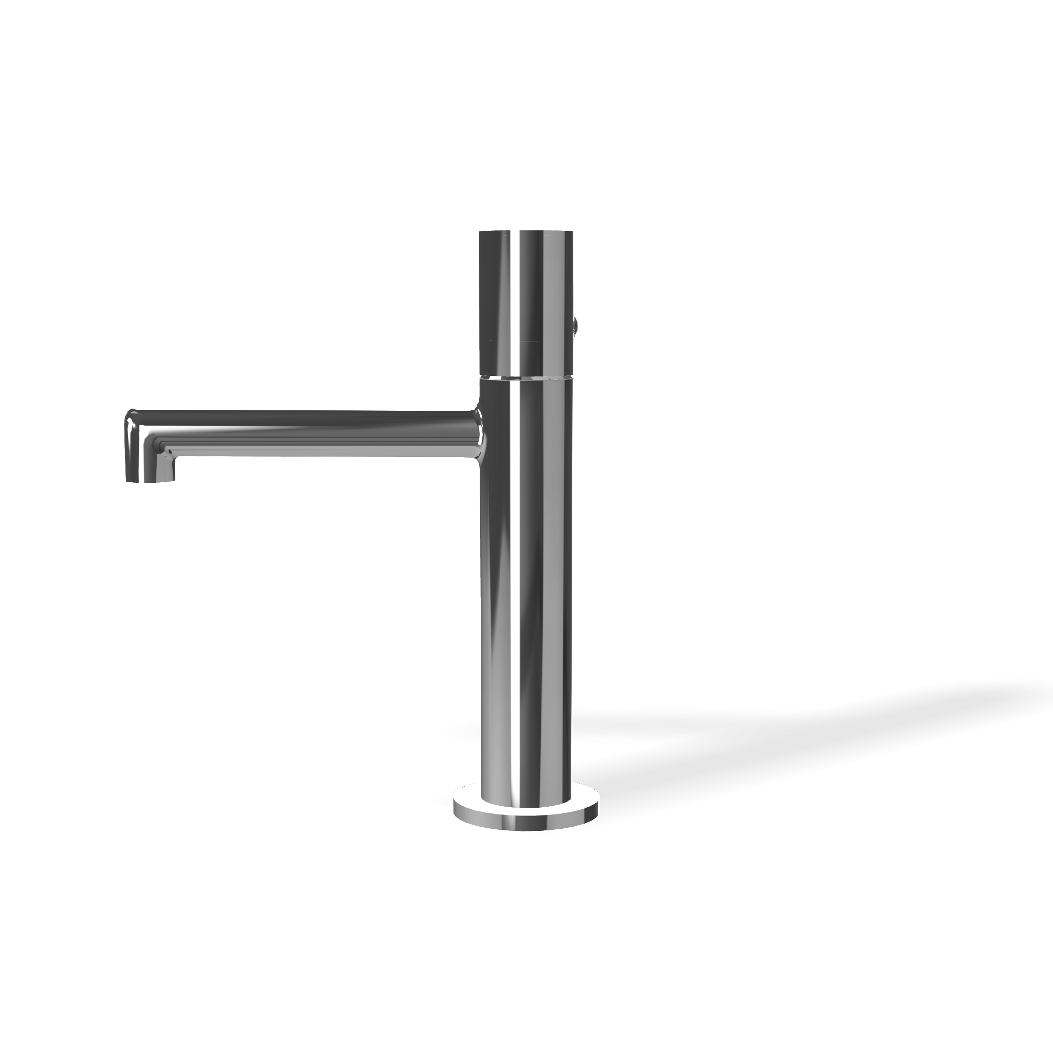 Treemme T30 IT5B11CCZTZZ miscelatore monocomando lavabo Cromo Lucido, vista laterale del profilo e della forma...