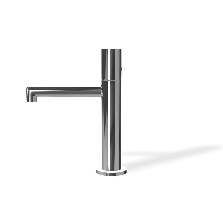 Treemme T30 IT5B11CCZTZZ miscelatore monocomando lavabo Cromo Lucido, vista laterale del profilo e della forma...