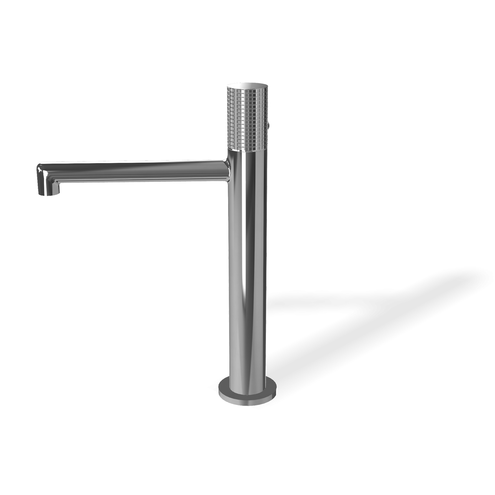 Treemme T30 Miscelatore monocomando lavabo 172mm con Cromo Lucido, vista laterale del profilo e della forma...