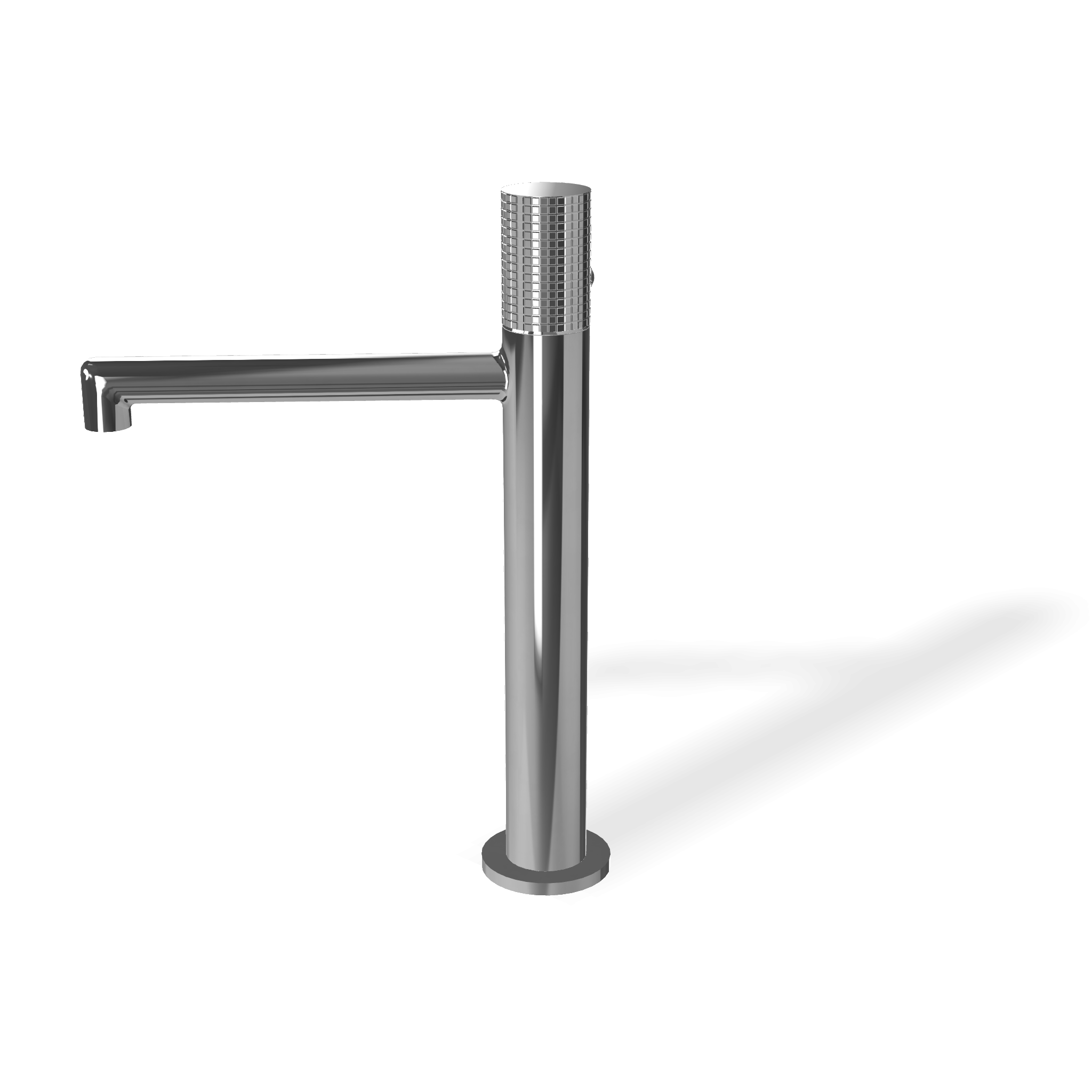 Treemme T30 Miscelatore monocomando lavabo 172mm con Cromo Lucido, vista laterale del profilo e della forma...