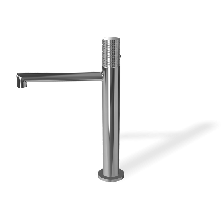 Treemme T30 Miscelatore monocomando lavabo 172mm con Cromo Lucido, vista laterale del profilo e della forma...