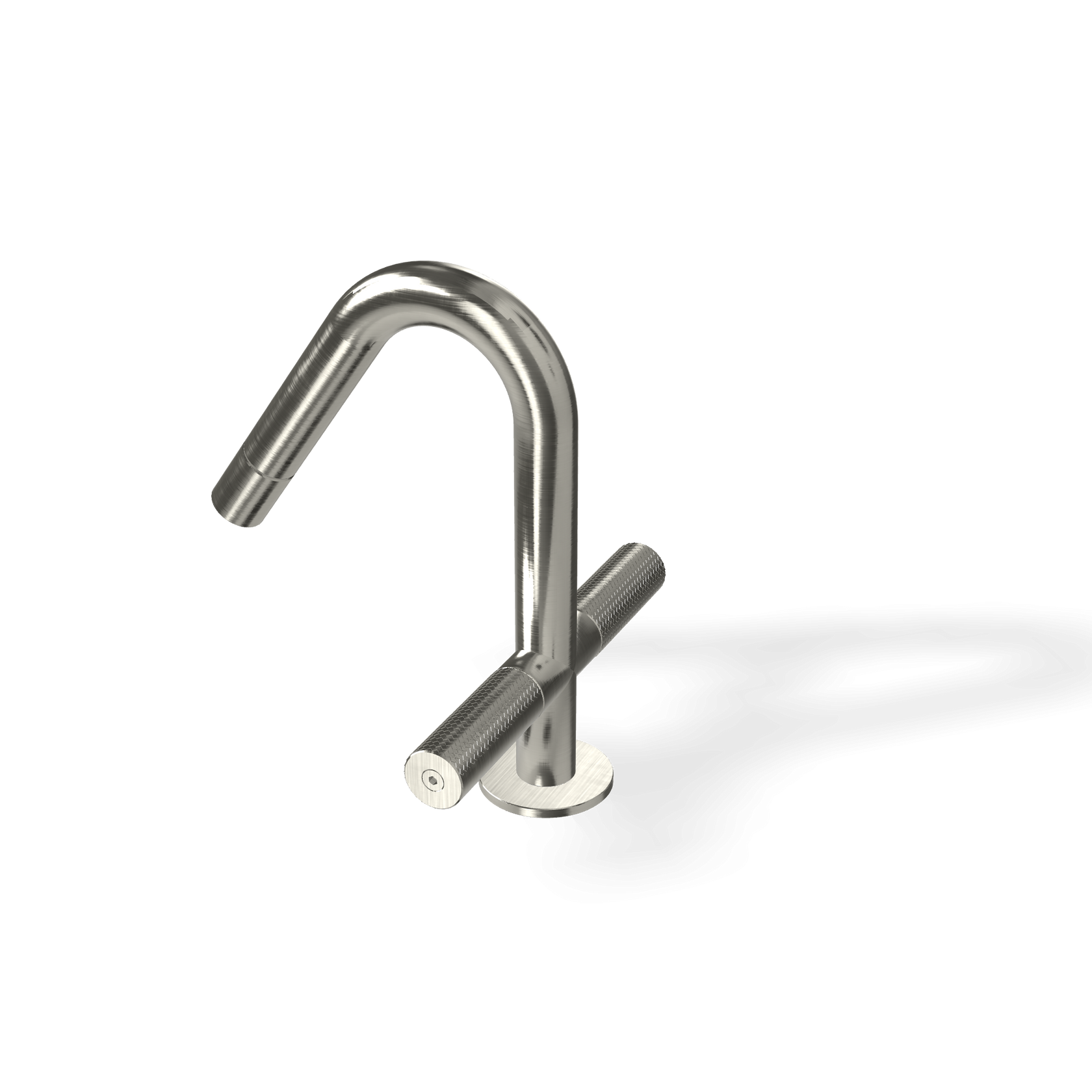 Treemme 22mm IT6024IS2GZZ miscelatore bidet monoforo inox Acciaio, dettaglio ravvicinato della finitura e del marchio...