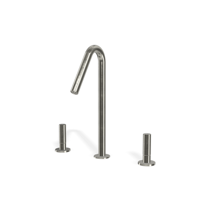 Treemme 22mm batteria lavabo alto inox satinato IT6054IS2GZZ