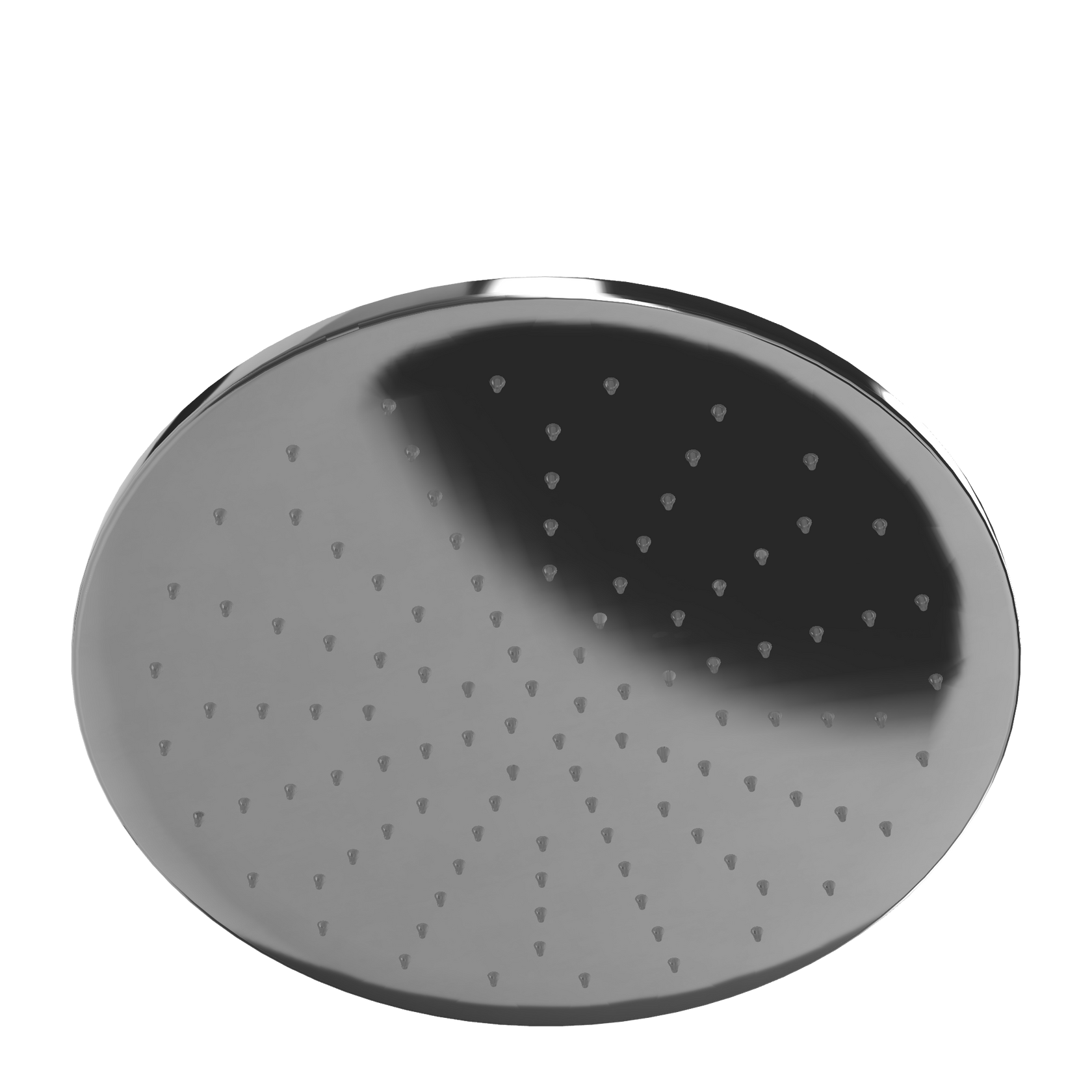 Treemme T30 IT6511CCZZVS soffione doccia 30 cm a soffitto Cromo Lucido, vista laterale del profilo - Rubinetterie Treemme