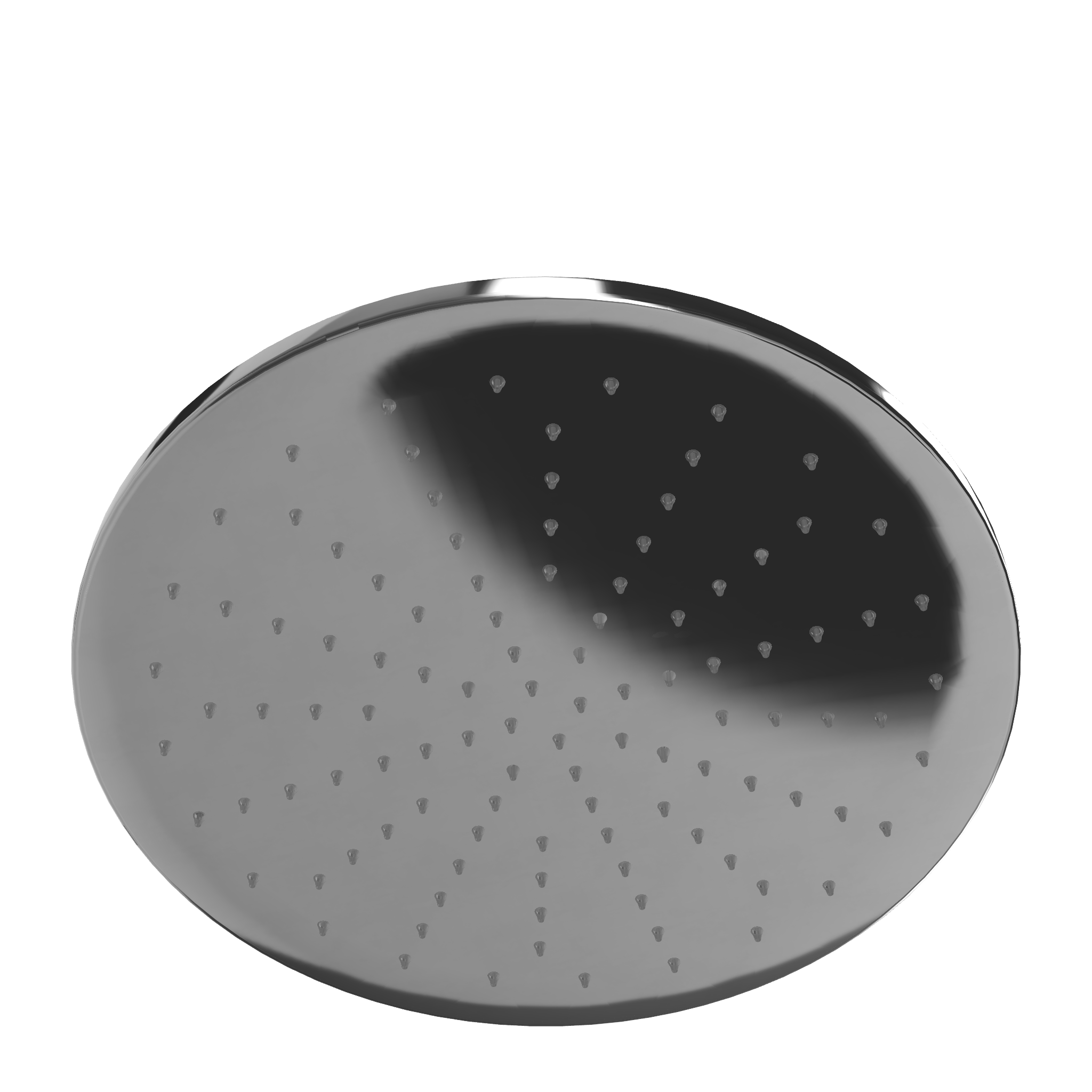 Treemme T30 IT6511CCZZVS soffione doccia 30 cm a soffitto Cromo Lucido, vista laterale del profilo - Rubinetterie Treemme
