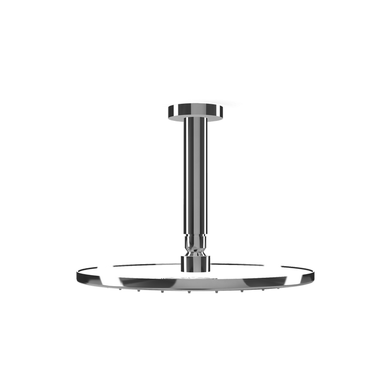 Treemme Los IT6587CCZZVS soffione 25 cm a soffitto con Cromo Lucido, dettaglio ravvicinato della finitura e del marchio...