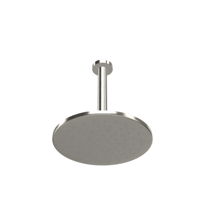 Treemme 22mm Soffione doccia a soffitto 255 mm braccio a soffitto inox satinato