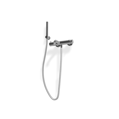 Treemme Up+ IT6B00CCVLZZ miscelatore vasca monocomando esterno con doccetta e supporto cromo