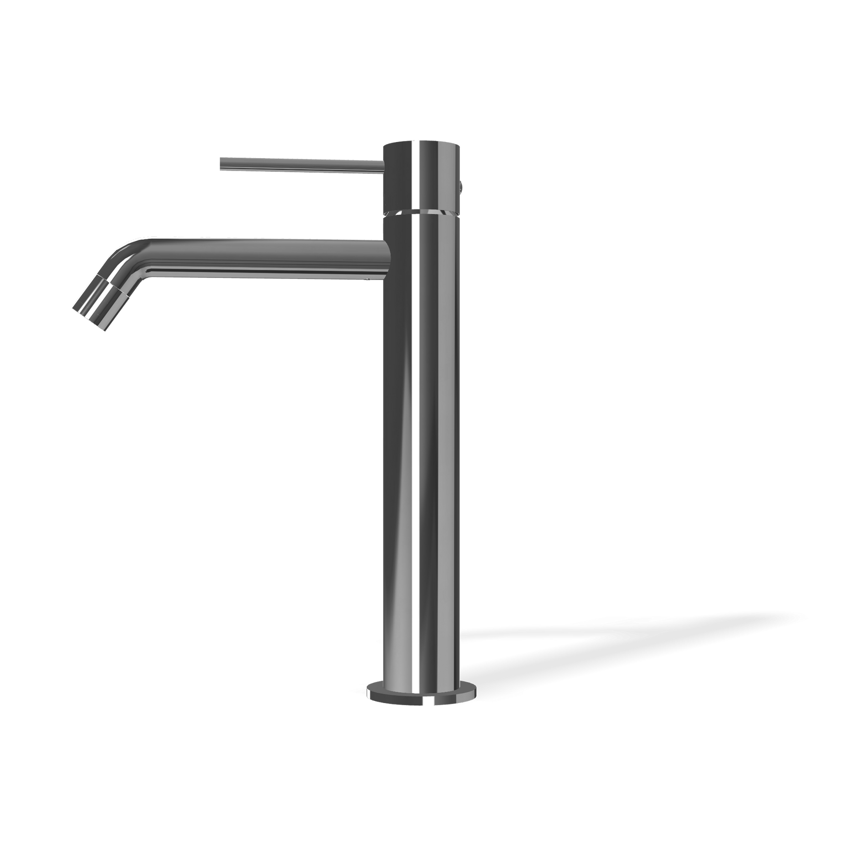 Treemme Up+ IT6B27CCUPCL miscelatore lavabo alto in ottone Cromo Lucido, vista frontale su sfondo bianco - Rubinetterie...
