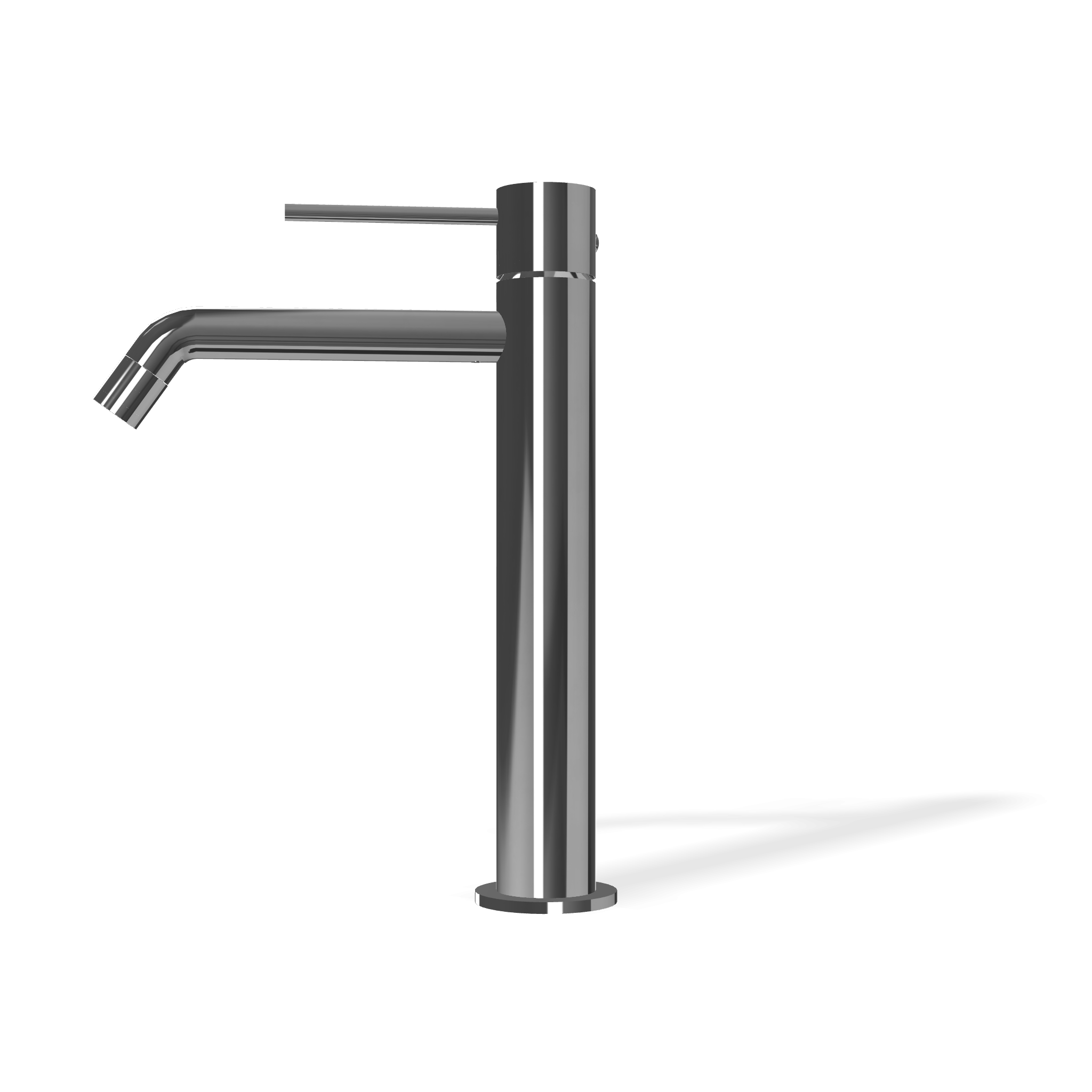 Treemme Up+ IT6B27CCUPCL miscelatore lavabo alto in ottone Cromo Lucido, vista frontale su sfondo bianco - Rubinetterie...