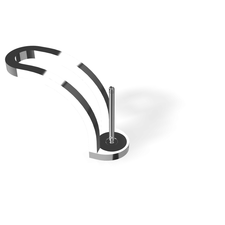 Treemme Philo IT7011CCPDZZ miscelatore monocomando lavabo Cromo Lucido, vista laterale del profilo e della forma...