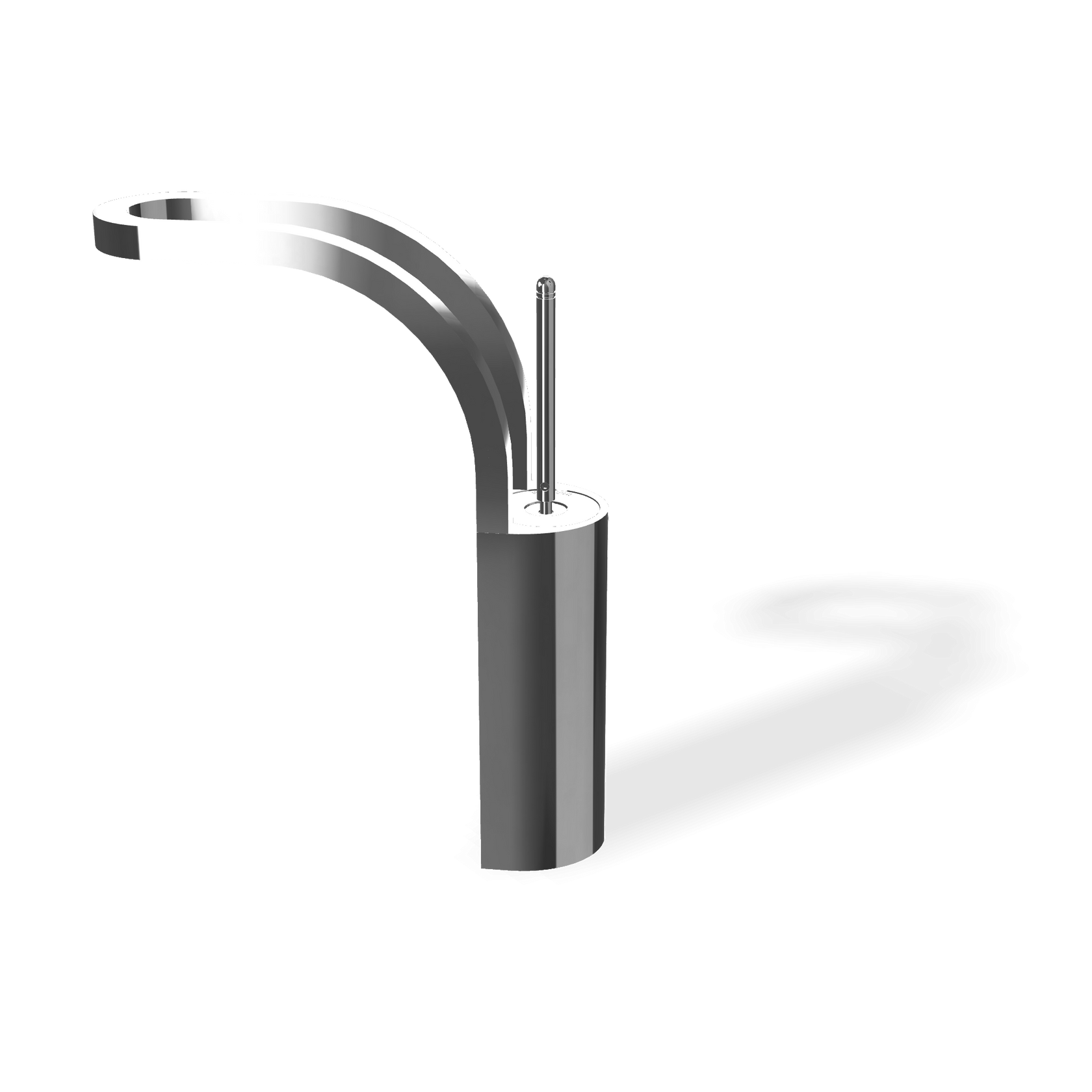 Treemme Philo IT7018CCPDZZ miscelatore lavabo alto 272 mm Cromo Lucido, vista frontale su sfondo bianco - Rubinetterie...