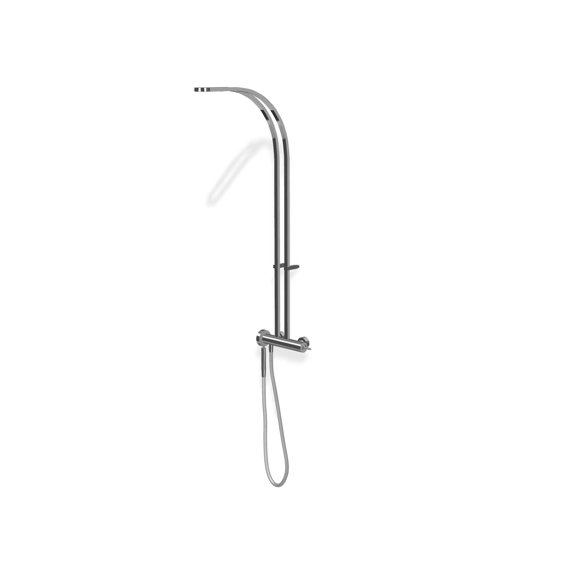 Fortis Toya Square Sistema Doccia Con Miscelatore Monocomando Incl. Corpo Incasso, Soffione Doccia E Set Doccetta Cromo - 8469100PC#SET1